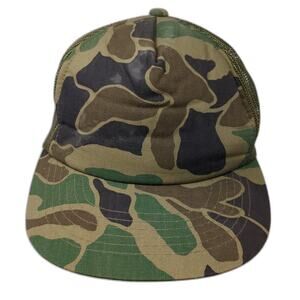 YoungAn Headwear Snapback Trucker Hat Multi One Size Adjustable Camo Mesh Back